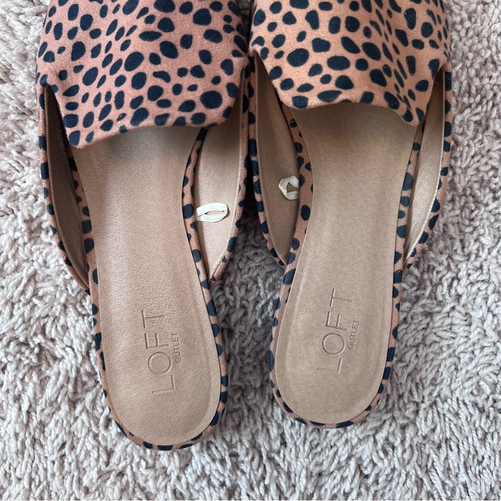 Loft Leopard/Cheetah Mule Slides - Picture 3 of 3